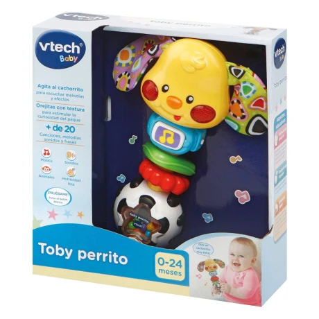 Juego Didáctico Vtech Perrito con Voz Luz y Música 184722 001