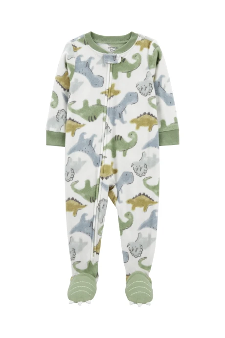 Pijama una pieza de micropolar, con pie, diseño dinos Pijama una pieza de micropolar, con pie, diseño dinos