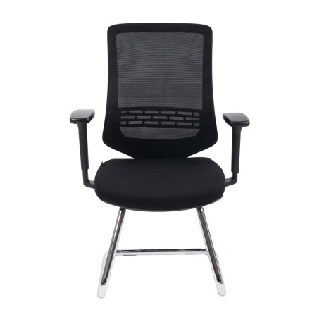 SILLA DE VISITA POLIPROPILENO-Y-FIBRA-DE-VIDRIO NEGRO K-206V