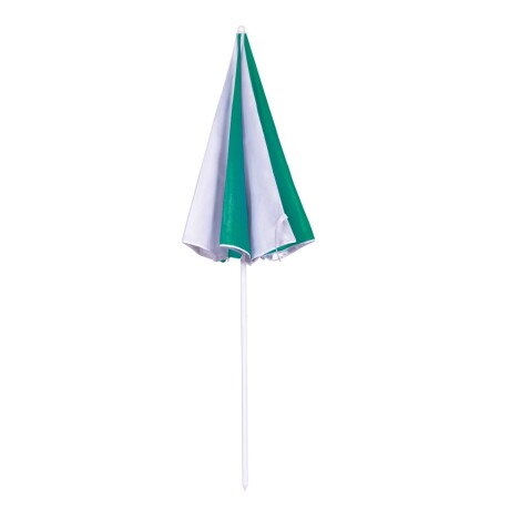Sombrilla Playa 1,80m FPS 70 Articulable MOR Con Funda Acero Blanco/verde