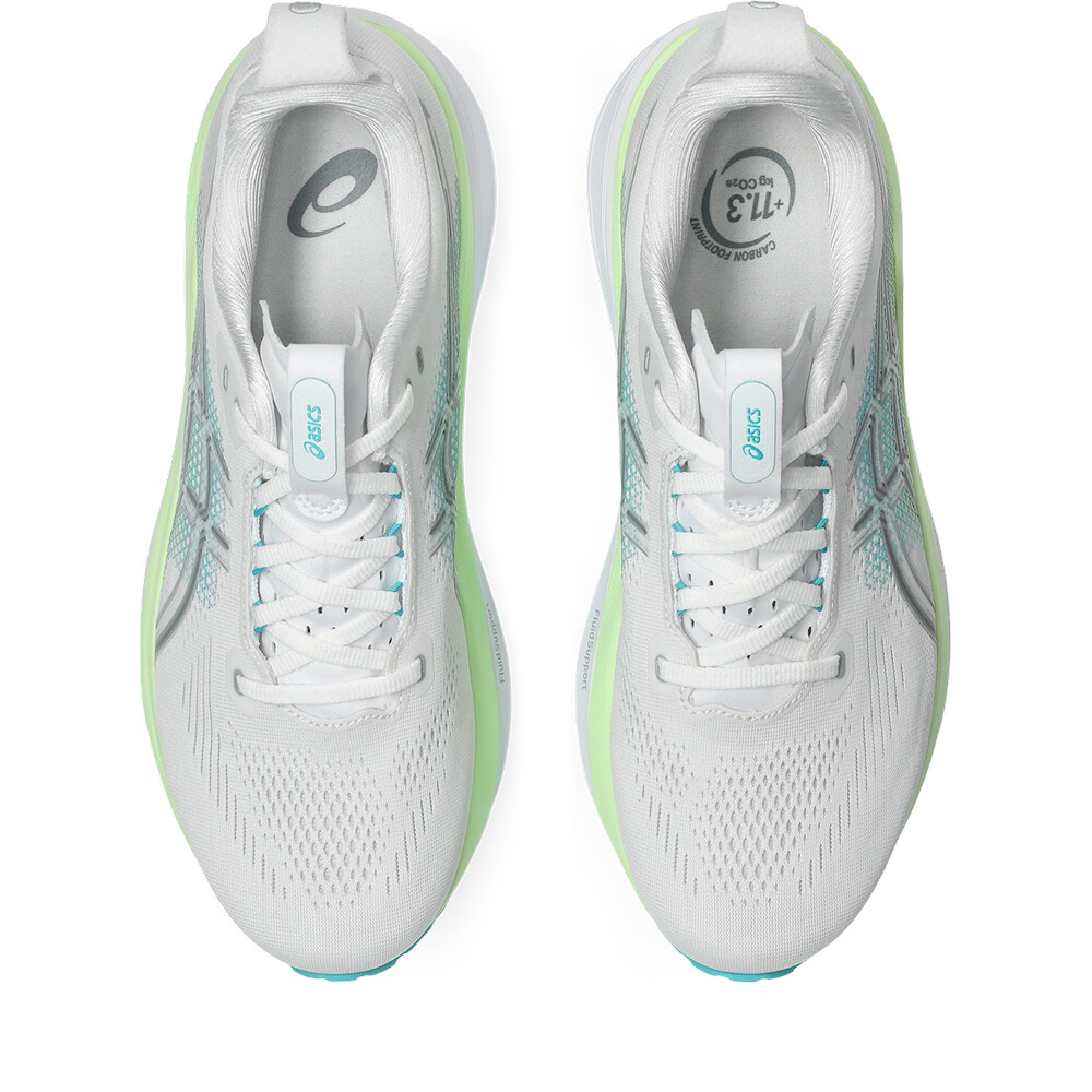 Zapatilla Running GEL-Kayano 33 Hombre White/energy Aqua