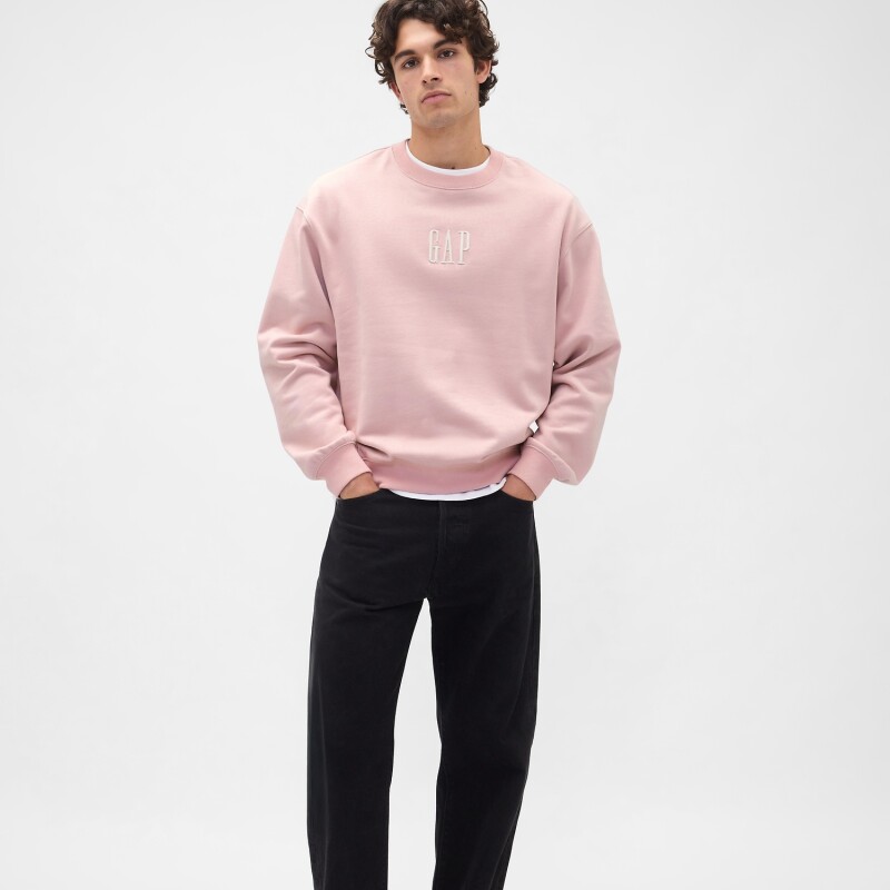 CORP LOGO CREW PURE PINK