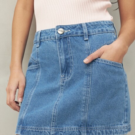 FALDA PRITA Celeste