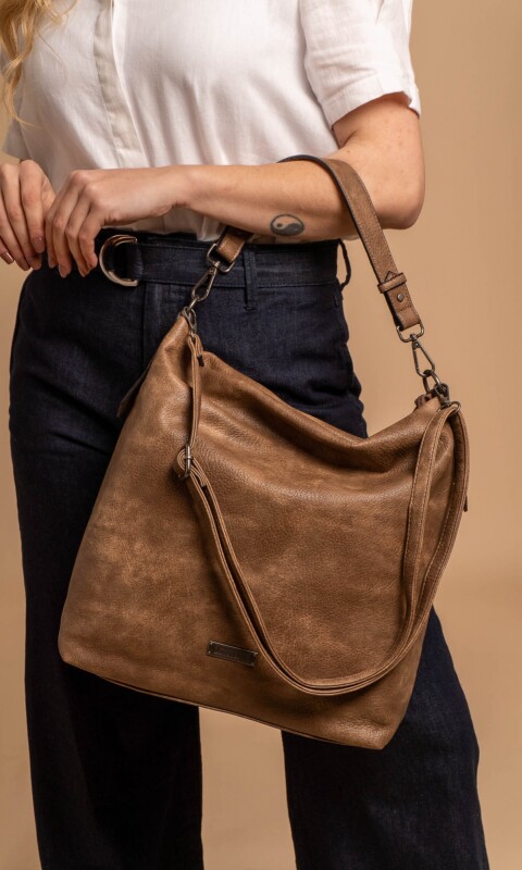 CARTERA PEONIA TABACO