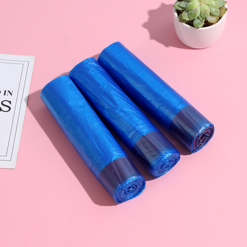 Bolsas Para Residuos Azules Con Cordón - 3 Rollos X 15 Unica