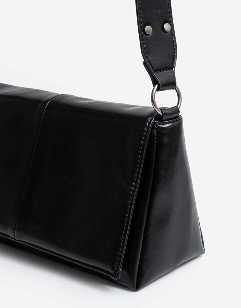 Bandoleras Cartera Formato Bandolera Con Tachas - Negro