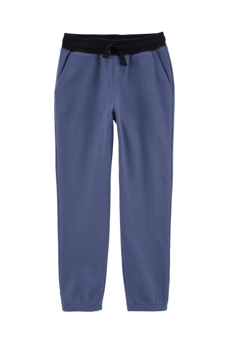 Pantalón deportivo de algodón, azul Sin color