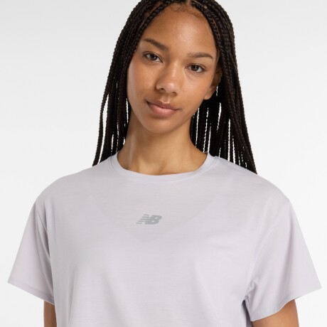 Remera New Balance de Dama - Drapey Relaxed - WT51133PEG GREY