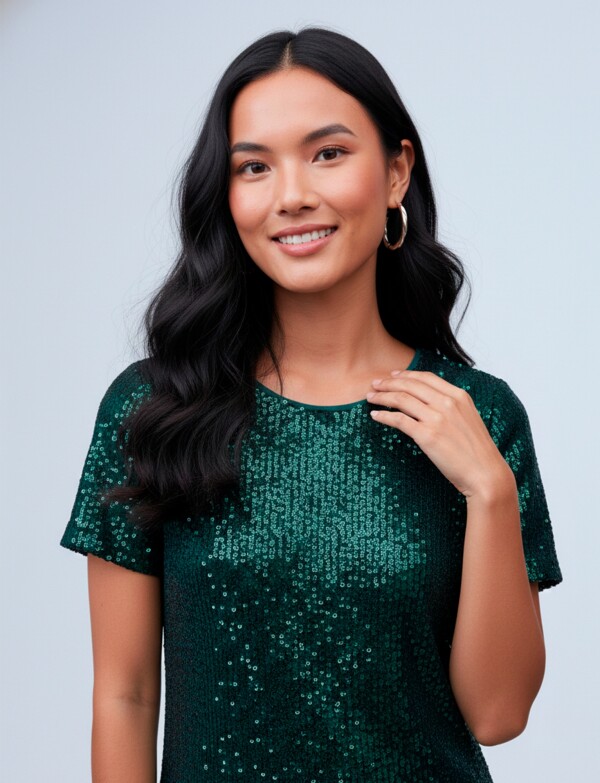 Vestido Lentejuelas VERDE