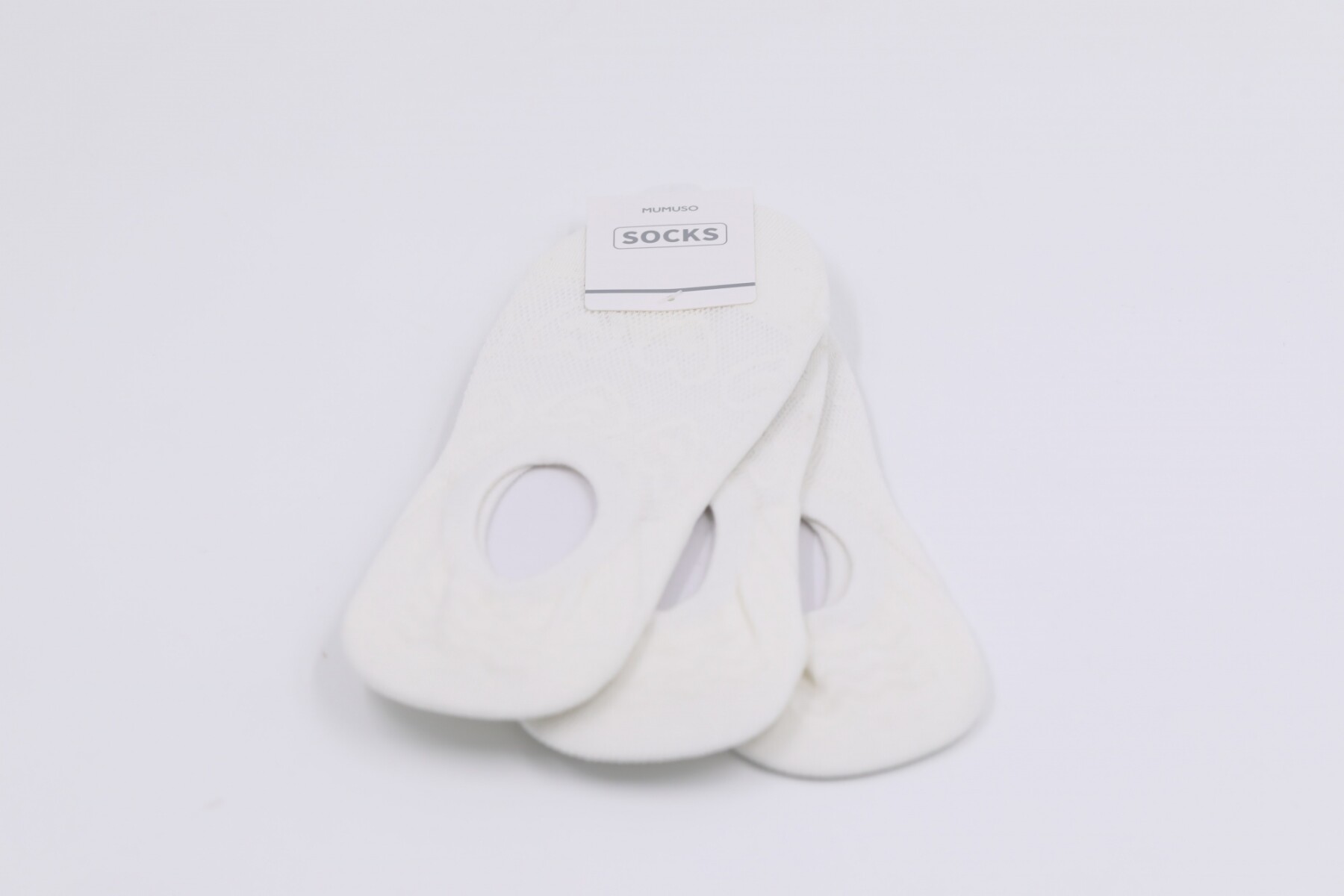 MEDIAS INVISIBLES TRANSPIRABLES PARA MUJER (CORAZÓN/3 PARES/BLANCOS) 