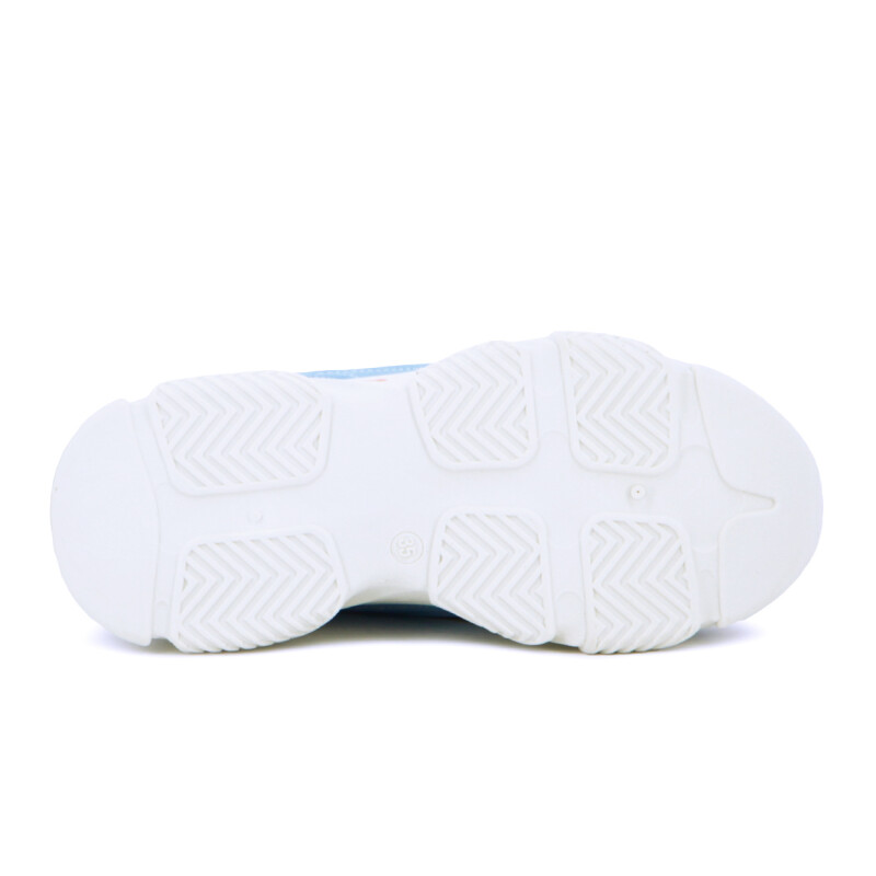 Austral Calzado Casual Ariadna C/plataforma Acordonado - Azul-beige Azul-beige
