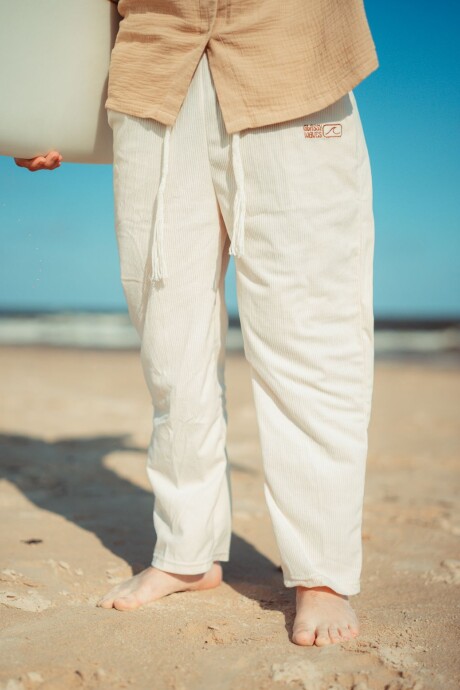 Pantalón Ribbed / Crema U
