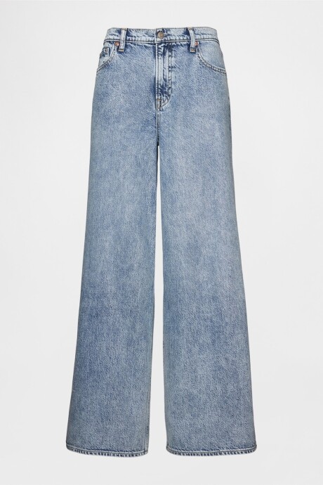 Jean Baggy Tiro Medio Mujer Medium Indigo 15