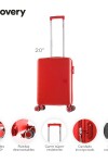 Valija chica carry on 20" Discovery Roja