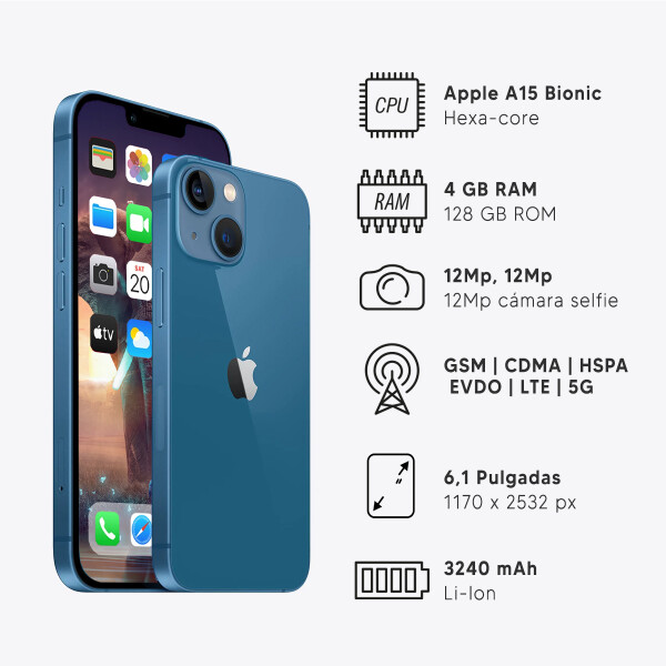 Iphone 13 4gb 128 Gb + regalo AZUL