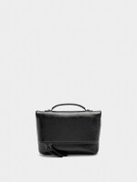 Bolso De Fiesta Con Solapa Efecto Craquelado negro
