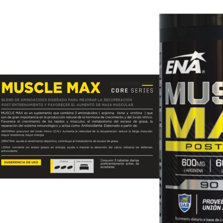 ¡OFERTA IMPERDIBLE! Muscle Max 90 Ct ENA ¡OFERTA IMPERDIBLE! Muscle Max 90 Ct ENA