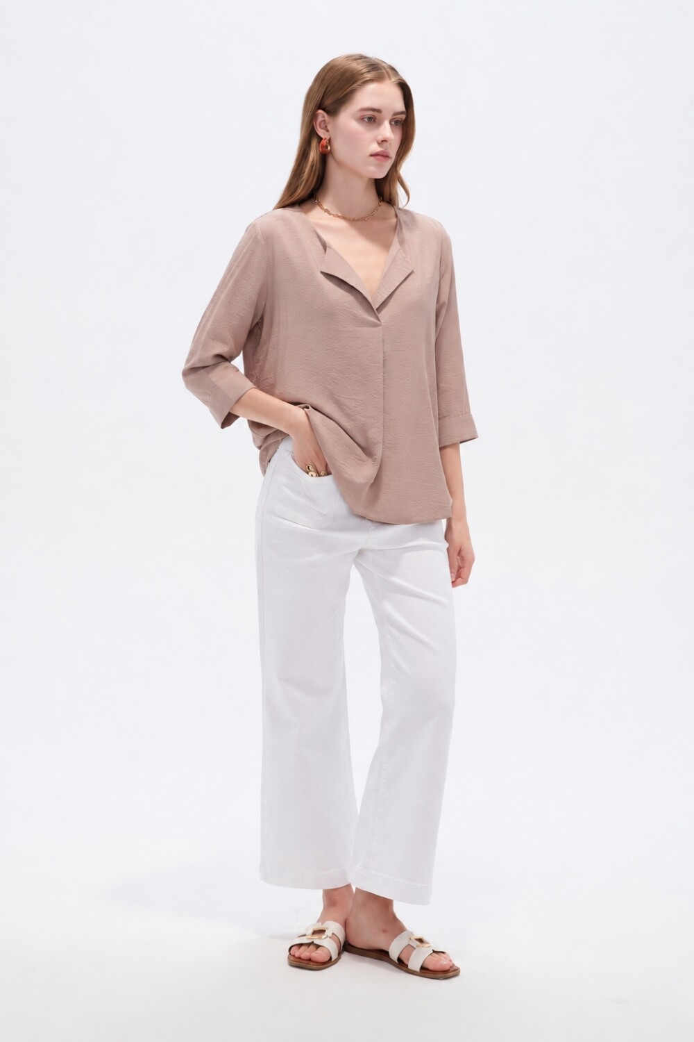 Blusa Zil Taupe Claro