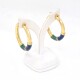 Aros En Oro 18K Con Esmalte En 2 Colores Aros En Oro 18K Con Esmalte En 2 Colores