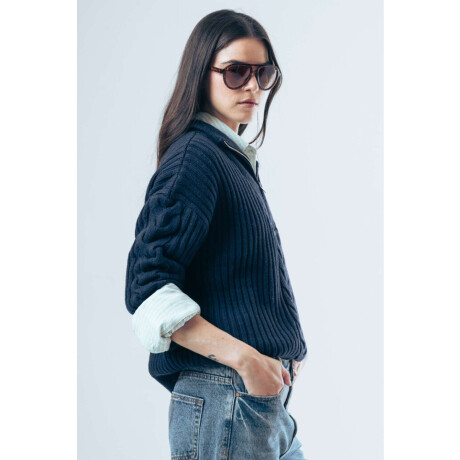 Sweater Zip Blue