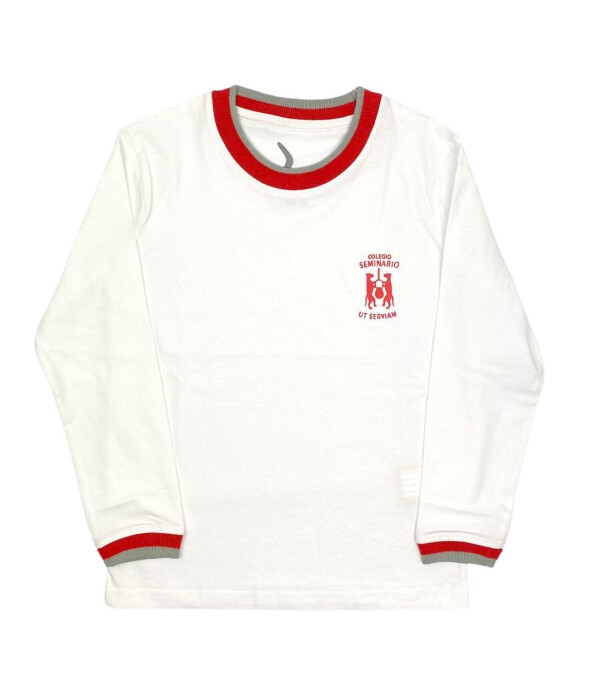 T-shirt manga larga Colegio Seminario Blanco