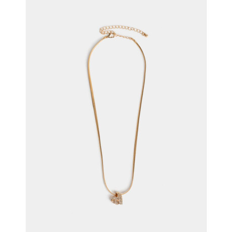 Cadena Corta Con Dije Bañada En Oro Dorado