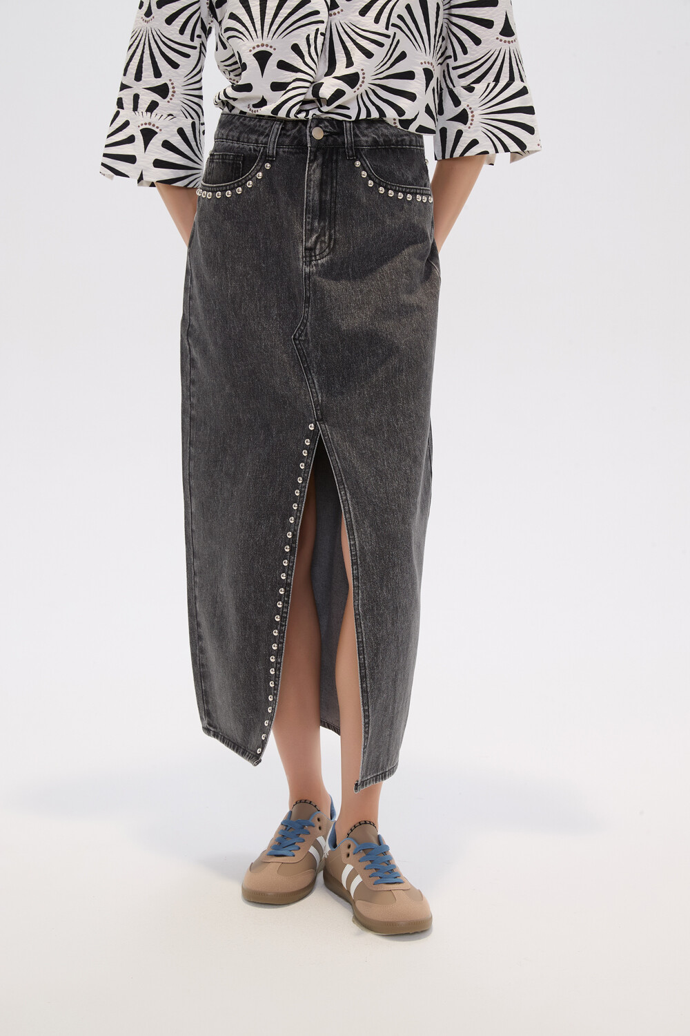 Falda Simbal Gris Medio