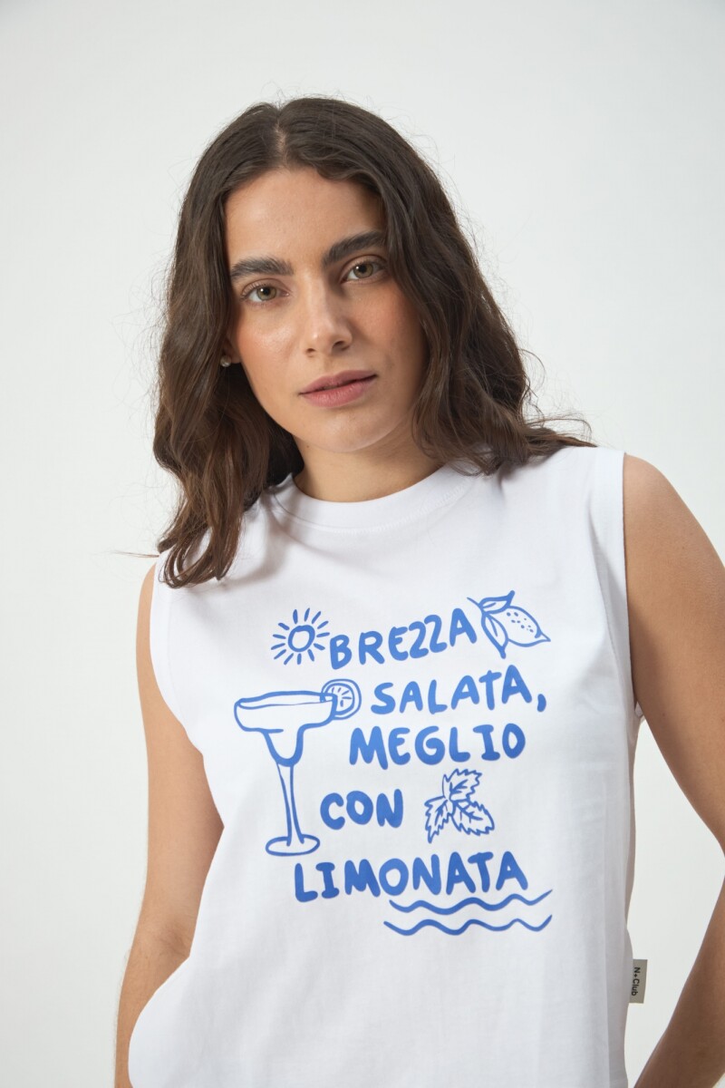 MUSCULOSA LIMONATA - BLANCO 