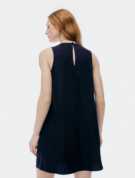VESTIDO CORTO SIN MANGAS NEGRO