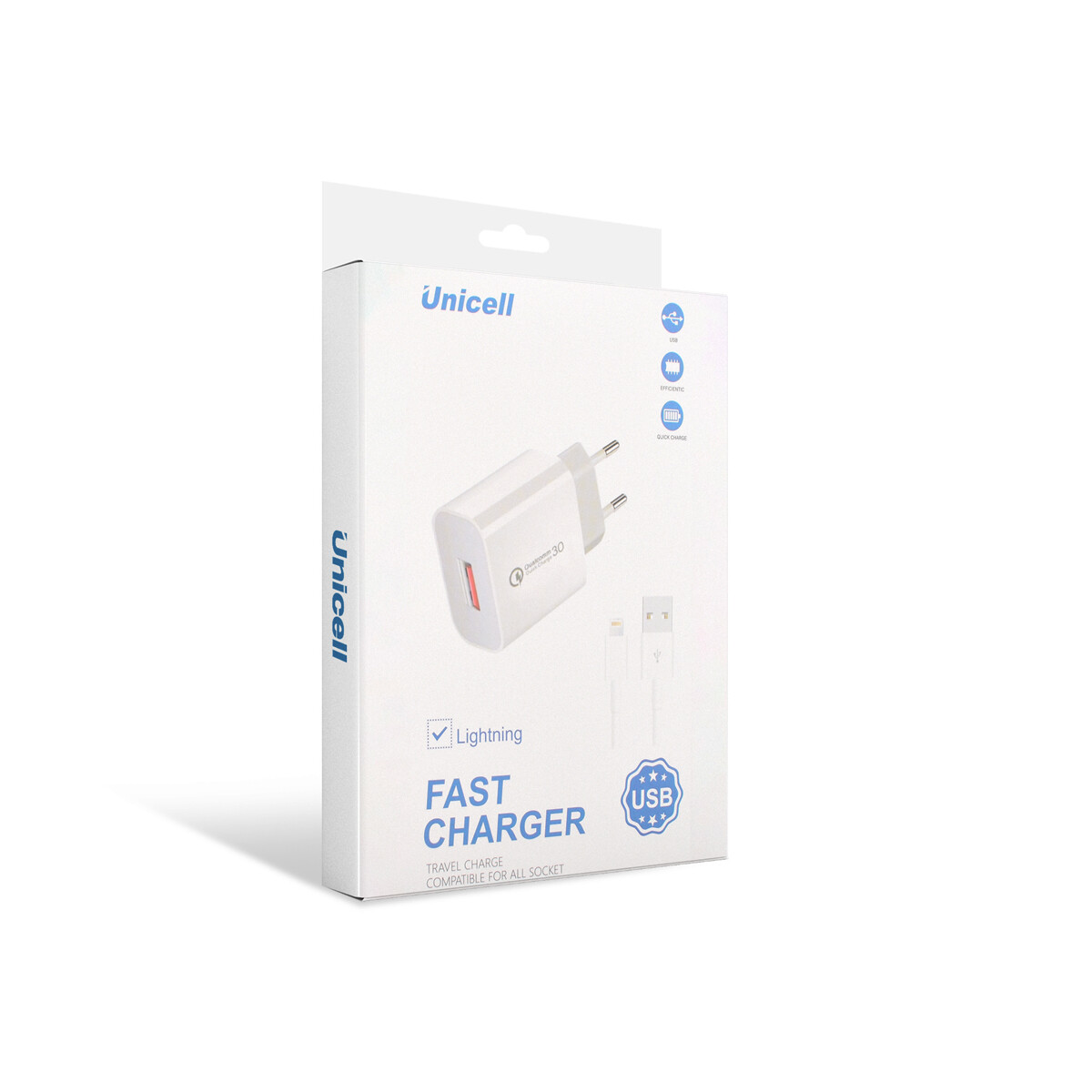 Cargador de pared Unicell con cable lightning 