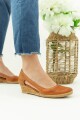 Zapato Taco Corrido Cuero Terra