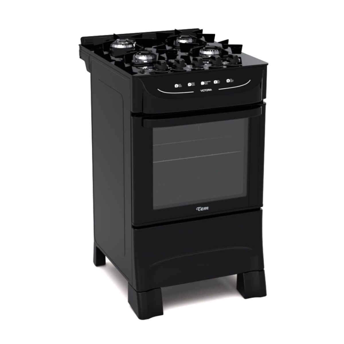 Cocina TEM Victoria 4H Negra 