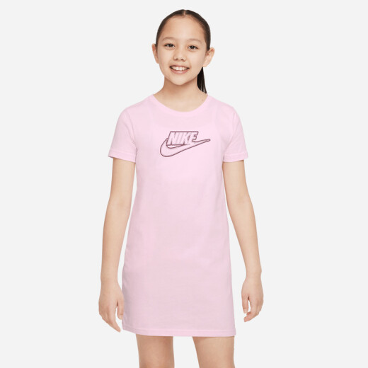 Vestido Nike Moda Niño Futura Tshirt Dress Pink Foam S/C