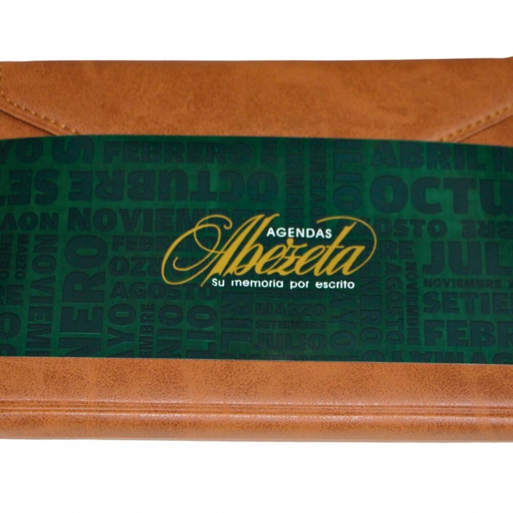 AGENDA ABEZETA CLASSIC MEDIUM 214 CS TAPA COSIDA SOLAPA COLOR MARRON