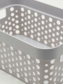 CESTO ORGANIZADOR 26X18.4X11.5CM GRIS (V)