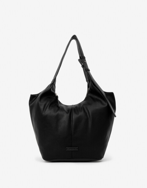 Saca Moda Cartera Con Doble Asa - Negro