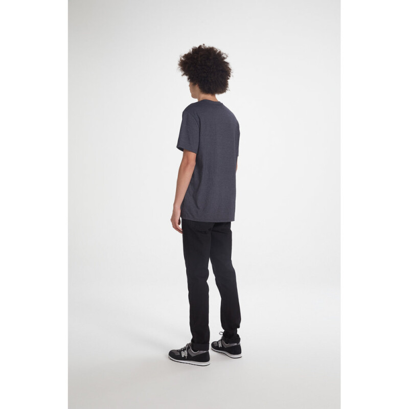 CAMISETA MM MASC PRETO MESCLA