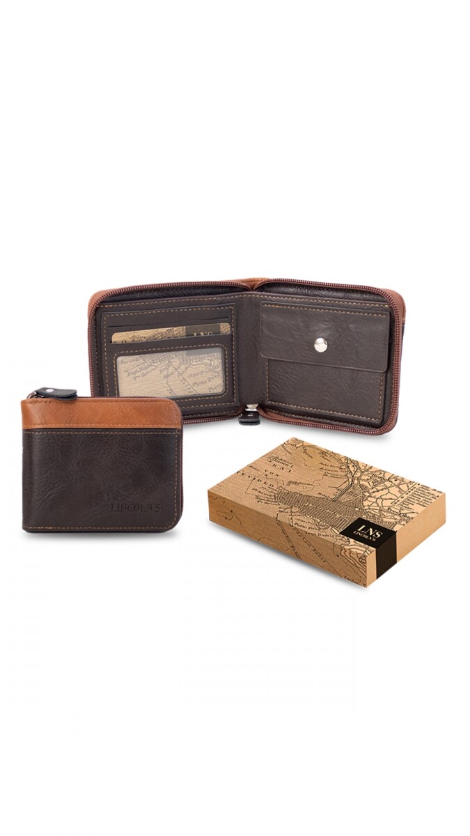 BILLETERA UPSILON - TABACO CON WHISKY 