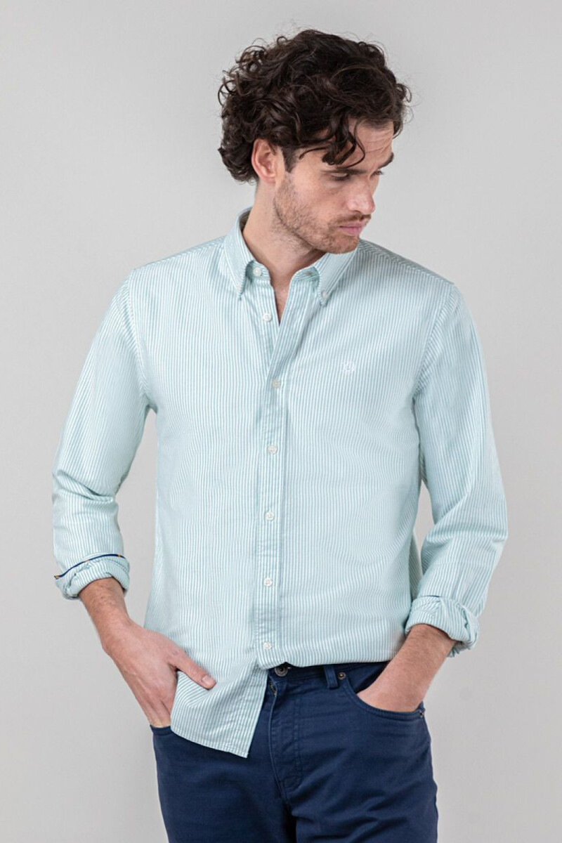 Camisa Oxford Raya Yale Verde