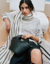 City Cartera City Con Bolso Tejido - Negro