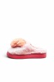 PANTUFLA PELUDITA Salmon