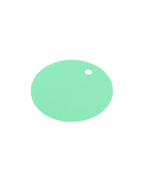 TAG COLGANTE CIRCULAR LISO 5 CMS VERDE AGUA