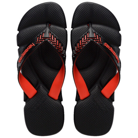 Sandalias de Hombre Havaianas Power 2.0 Negro - Rojo