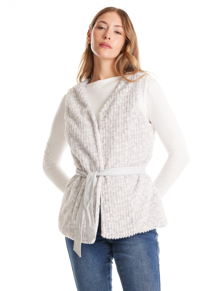 Chaleco Soft Cinto - Gris Claro 