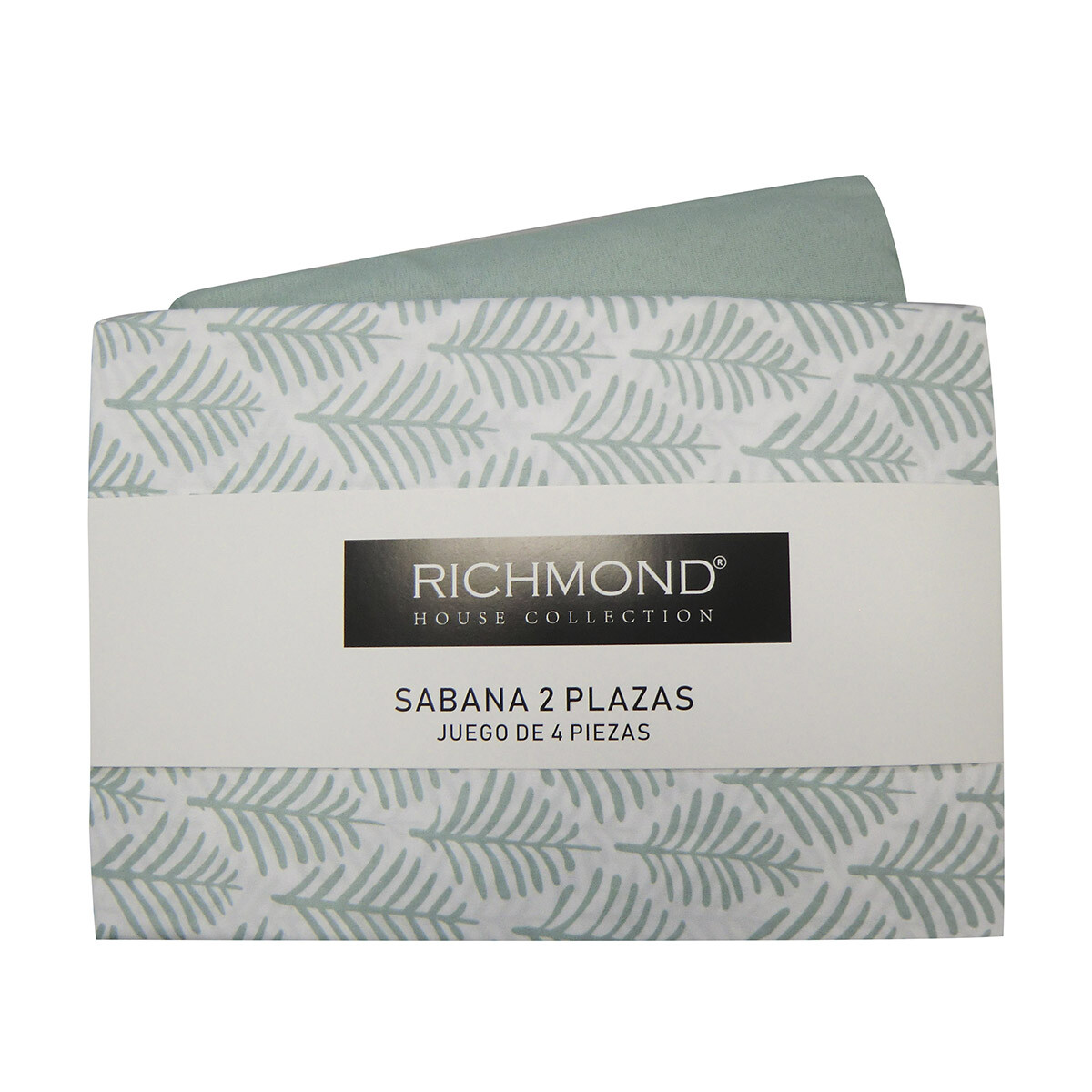 Juego Sábanas 1 Plaza Richmond House Estampadas 100% Microfibra - 306-2 ESPIGA JADE 