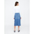 V-DENIM BUTTON DOWN MIDI SKIRT MEDIUM INDIGO 15