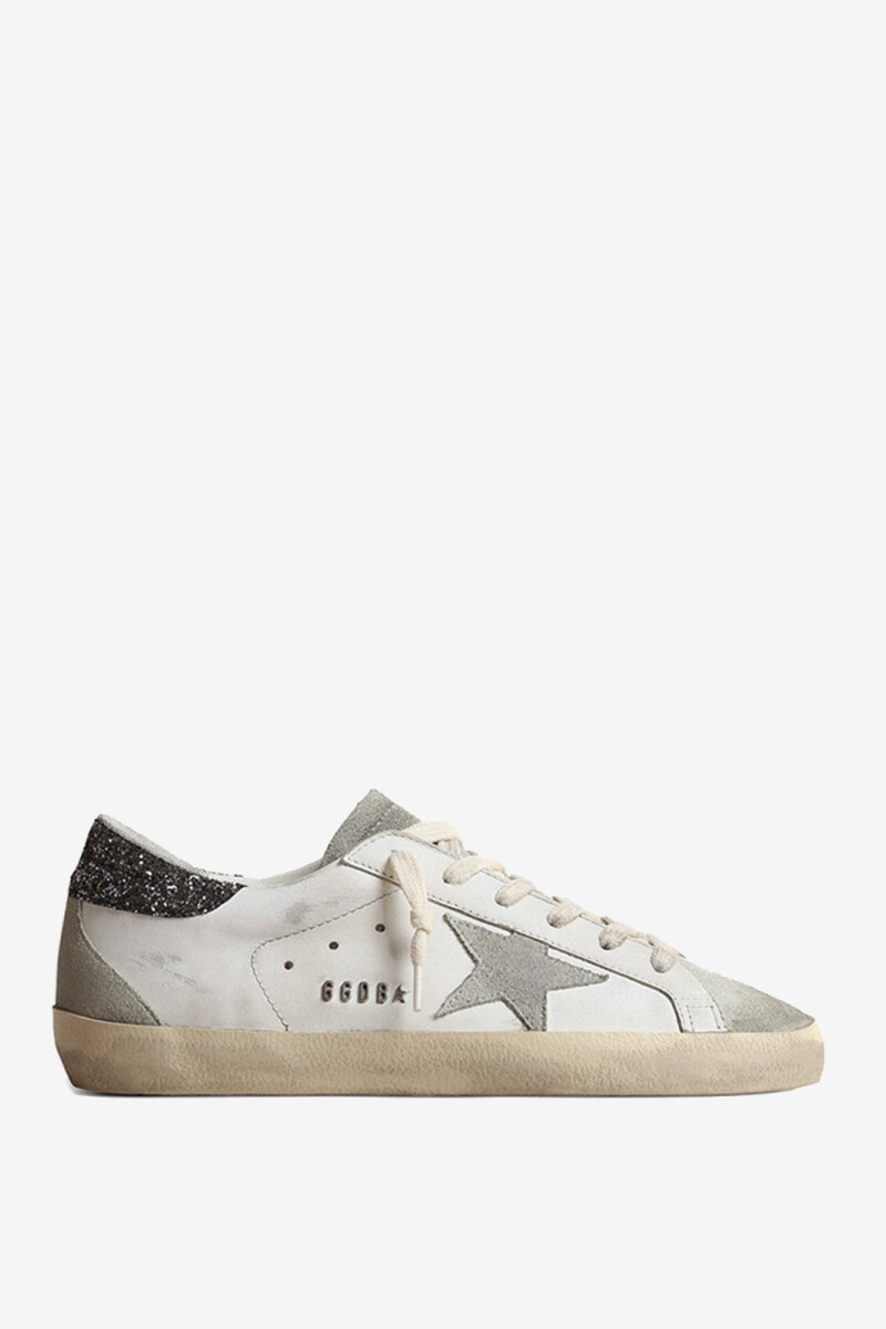 SUPER-STAR LEATHER UPPER SUEDE Blanco