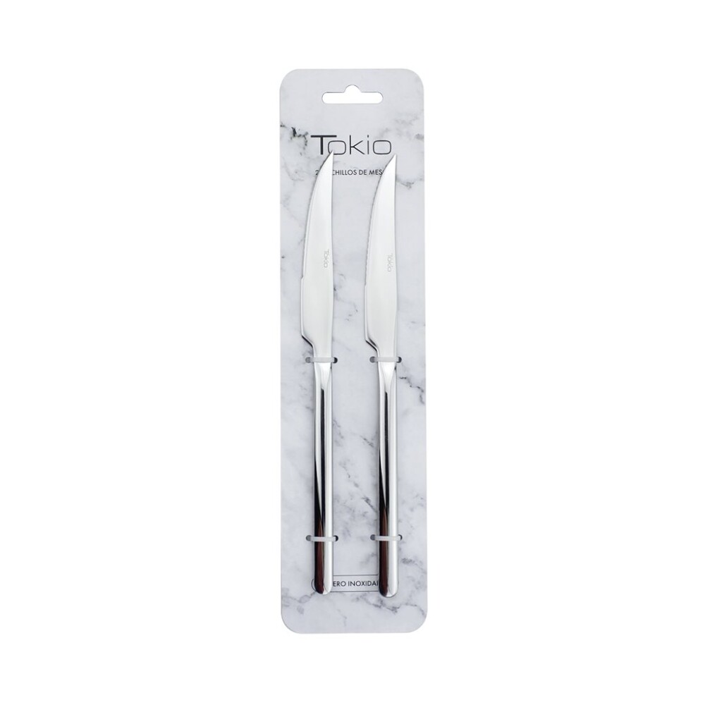 Set x2 Cuchillo De Mesa 22.8Cm Acero Tokio SET X2 CUCHILLO DE MESA 22.8CM ACERO TOKIO