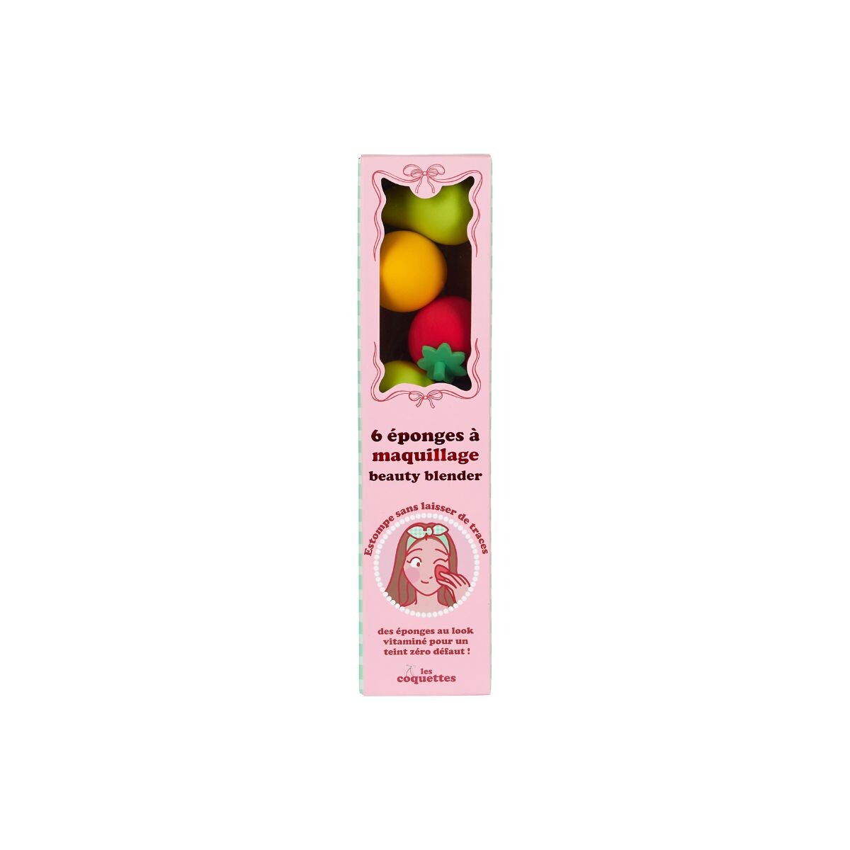 Set x3 esponjas de maquillaje Frutas 