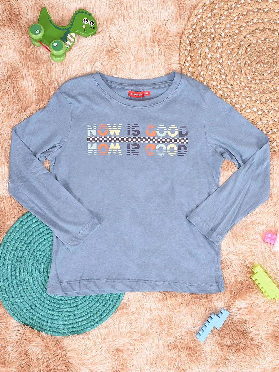 REMERA NOW - AZUL CLARO 